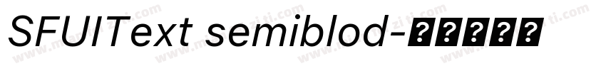 SFUIText semiblod字体转换